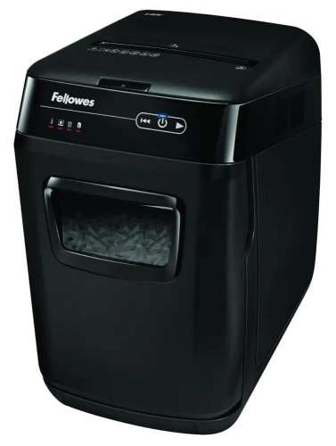 Уничтожитель бумаг Fellowes AutoMax 200C,  с автоподачей,  P-4,  4х36 мм, 200 лист. одновременно, 32л [fs-46536]